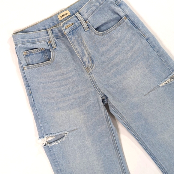 Toteme Pants - Toteme Highrise Thigh Slash Straight Leg